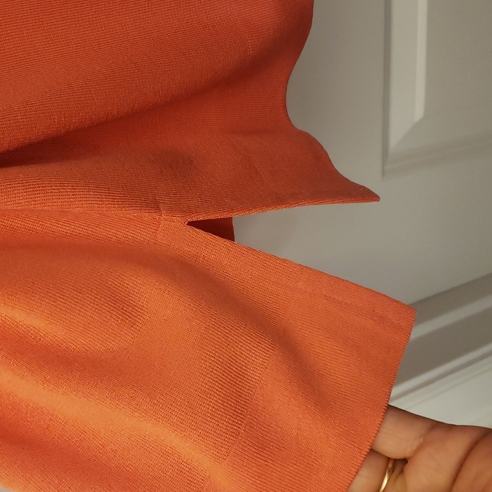 Exclusively Misook Cardigan Toggle Buttons Peach … - image 8